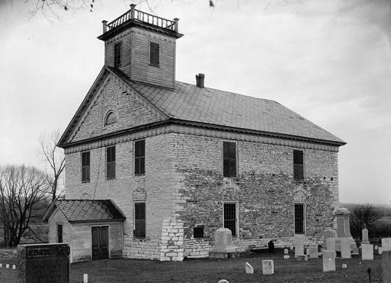 The 1767 Fort Herkimer Church, a colonial stone landmark on the Mohawk near Herkimer