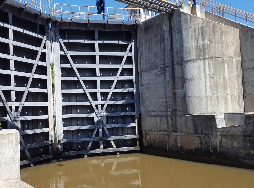 Lock 2 of the Erie Canal at Waterford, the foot of the Waterford Flight