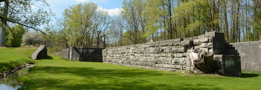 Enlarged Erie Canal Lock 60 and Gallups Change Bridge