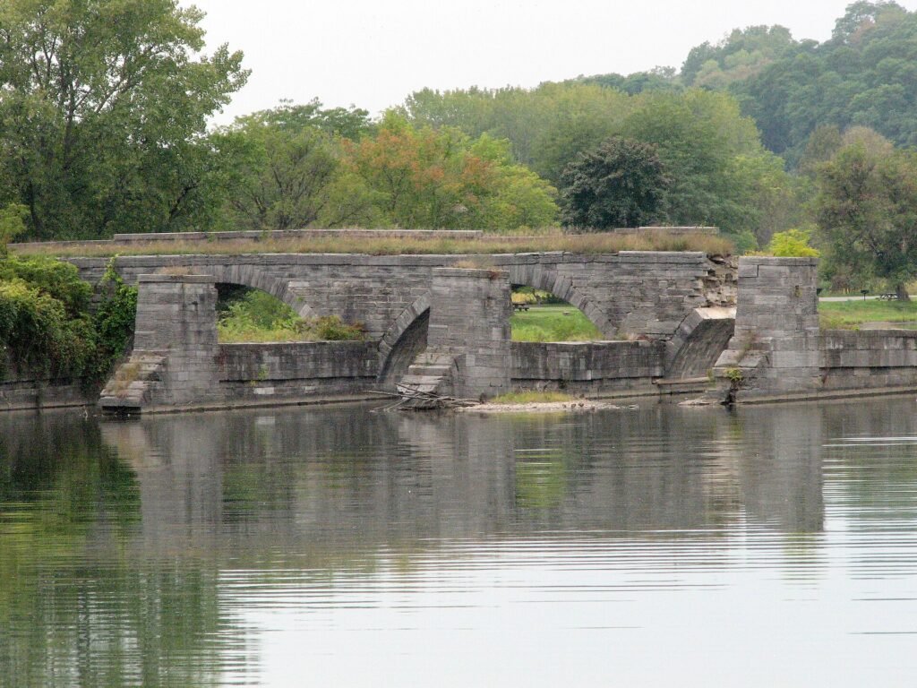 Schoharie Crossing aqueduct ruins at Fort Hunter, NY