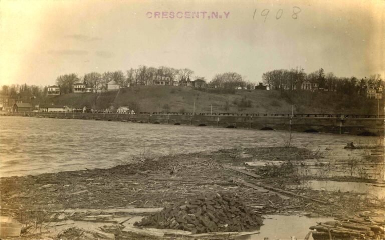 The Crescent Aqueduct, one of the great stone Mohawk River crossings of the Enlarged Erie, c. 1908